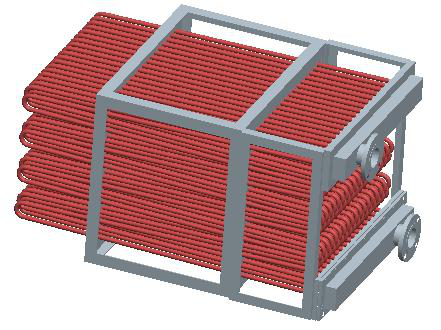 Heat exchange coil (phosphating and deoxidizing copper tube)