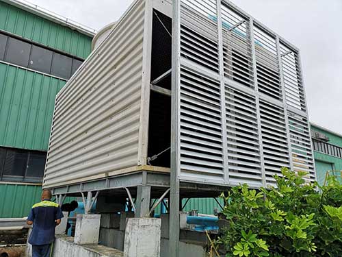 Provide cooling tower repair service for Zhuhai Yinlong during National Day