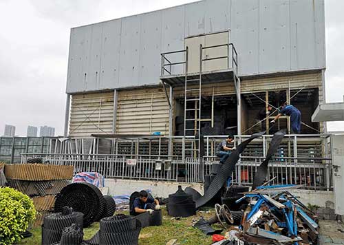 Shenzhen Wal-Mart Longgang Store Cooling Tower Maintenance and Renovation and Noise Reduction Project