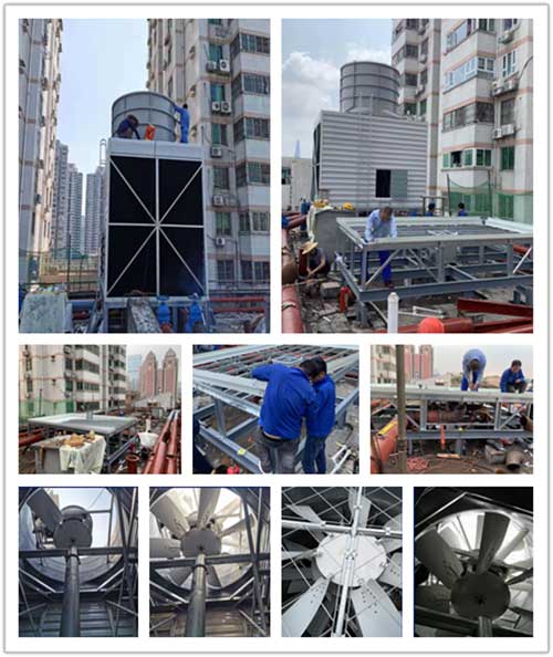 Cooling tower noise control