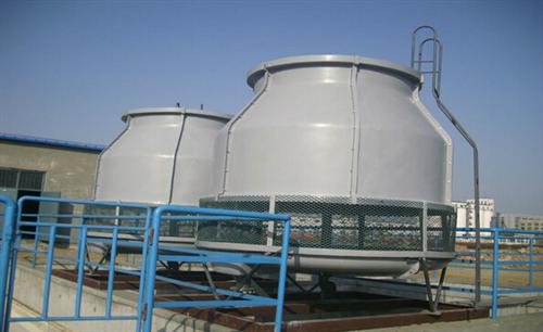What kind of system is generally used for high-quality cooling tower equipment