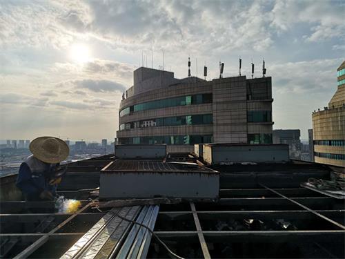 What are the small details of the cooling tower installation