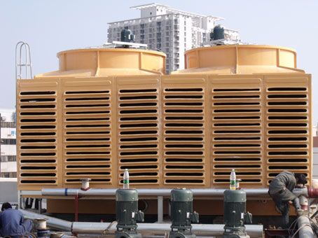 Cross flow cooling tower