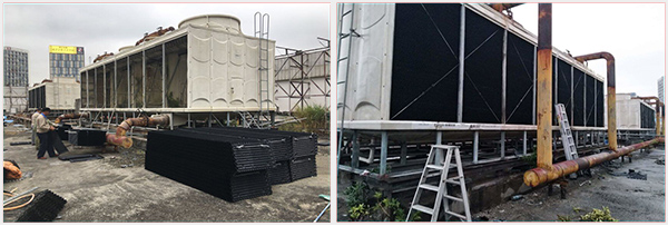 After cooling tower packing modification