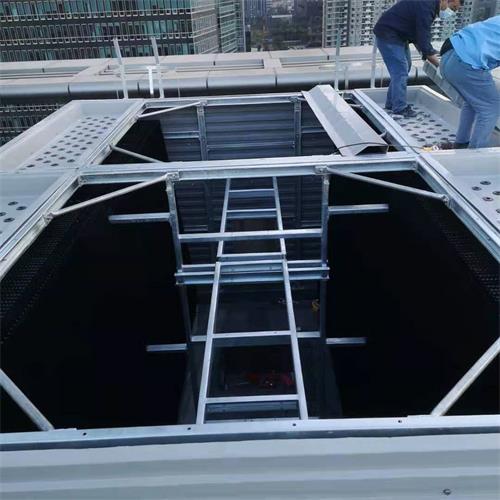 Noise reduction treatment of residential rooftop cooling tower