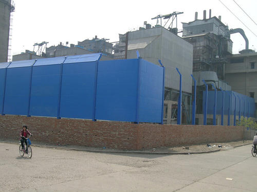 Cooling tower noise barrier
