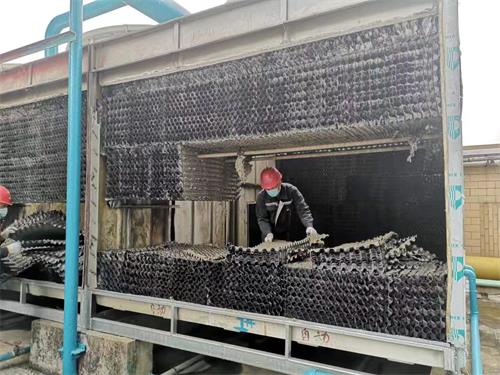 Cooling tower packing replacemen
