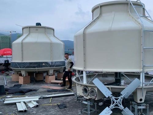 Cooling tower water tower maintenance