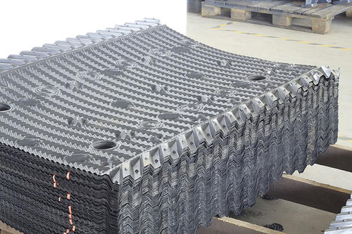 Test method for aging degree of packing inside closed cooling tower