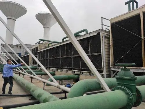 Cooling tower packing replacement and maintenance service steps