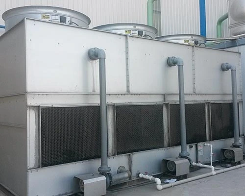 What is the reason why the cooling tower does not meet the standard?