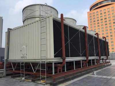 Precautions for testing after installing a closed cooling tower