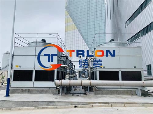 What should I do if the pressure of the closed cooling tower chiller is too high?